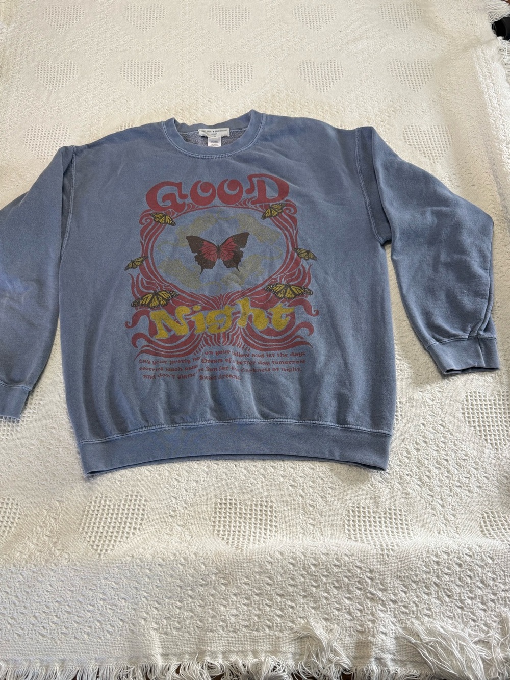 Project Social T x Urban Outfitters Graphic Butterfly Sweatshirt (S/M)